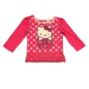 Hello Kitty 🐱 baby girl long sleeve shirt - size 18M